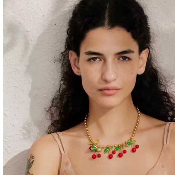 Cherry La Cherie 18K Gold Stainless Steel Waterproof Necklace - Picture 13 of 17